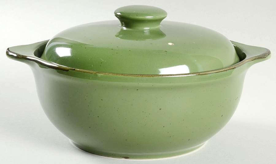 Cannes Green 2 Qt Round Covered Casserole by Sabatier-1