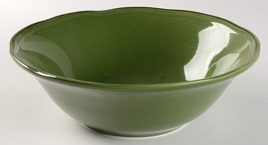 Cannes Green 10" Round Vegetable Bowl by Sabatier-1