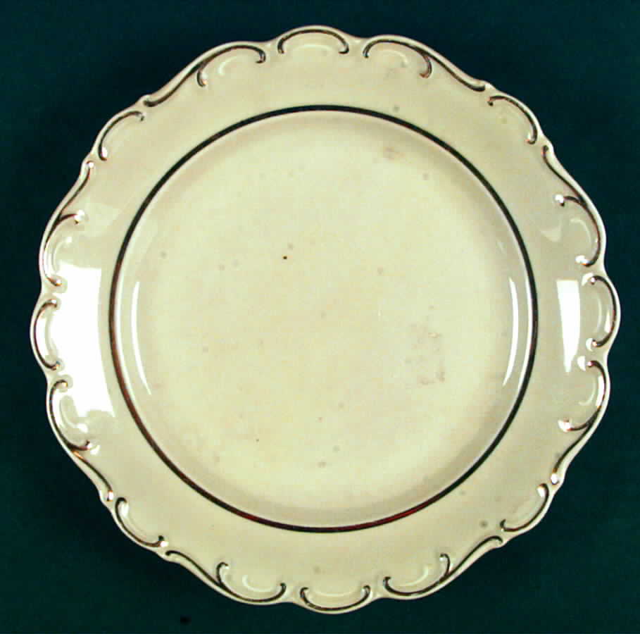 Gold Scrolls Luncheon Plate by Schumann - Bavaria-1