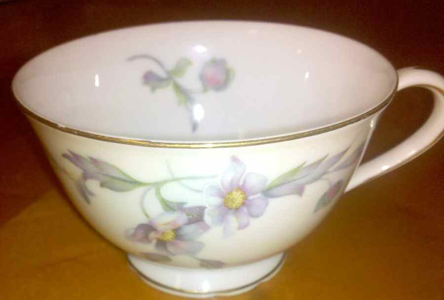 Silver Poppy (Scalloped) Footed Cup by Sango-1