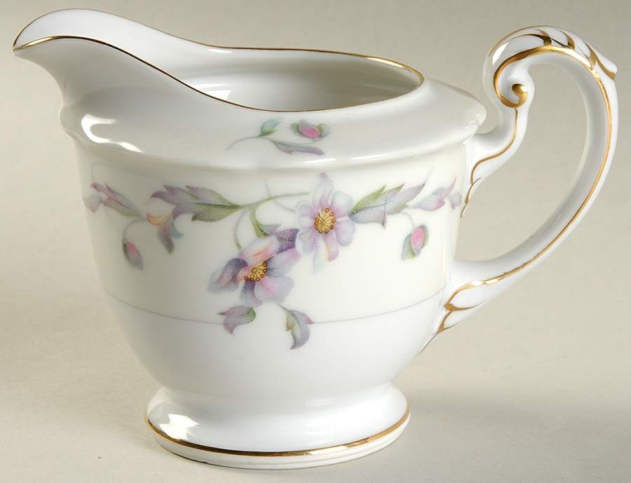 Silver Poppy (Scalloped) Creamer by Sango-1