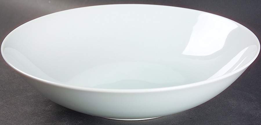 Luna Ocean (White W Light Blue Tint) 10" Large Salad Serving Bowl by Swid Powell-1