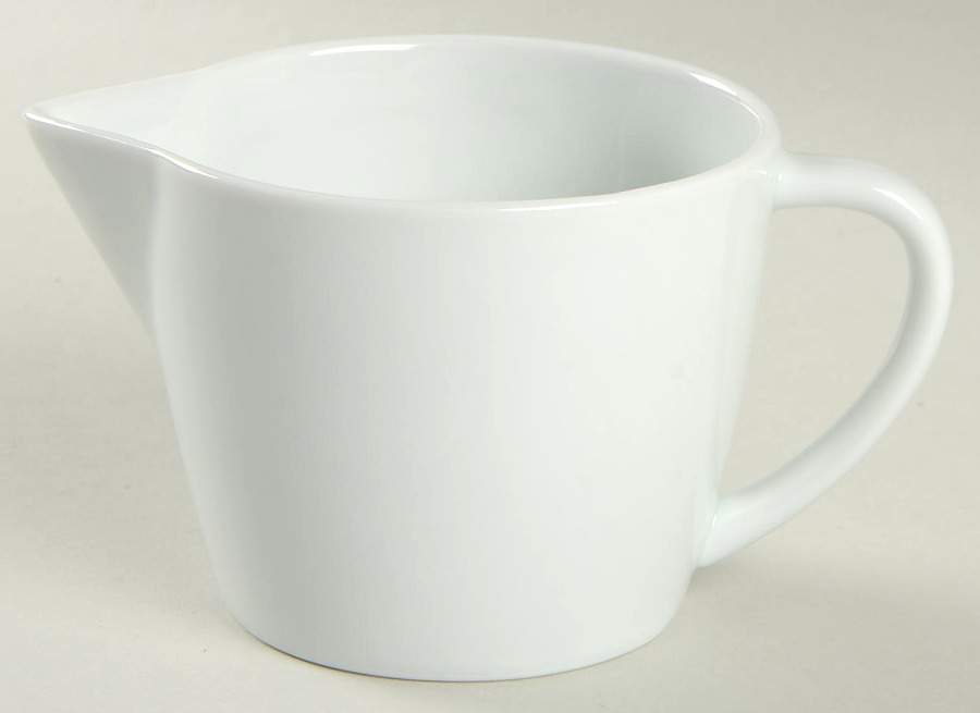 Luna Ocean (White W Light Blue Tint) Creamer by Swid Powell-1