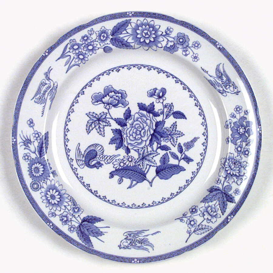 Heron Blue Dinner Plate by Spode-1