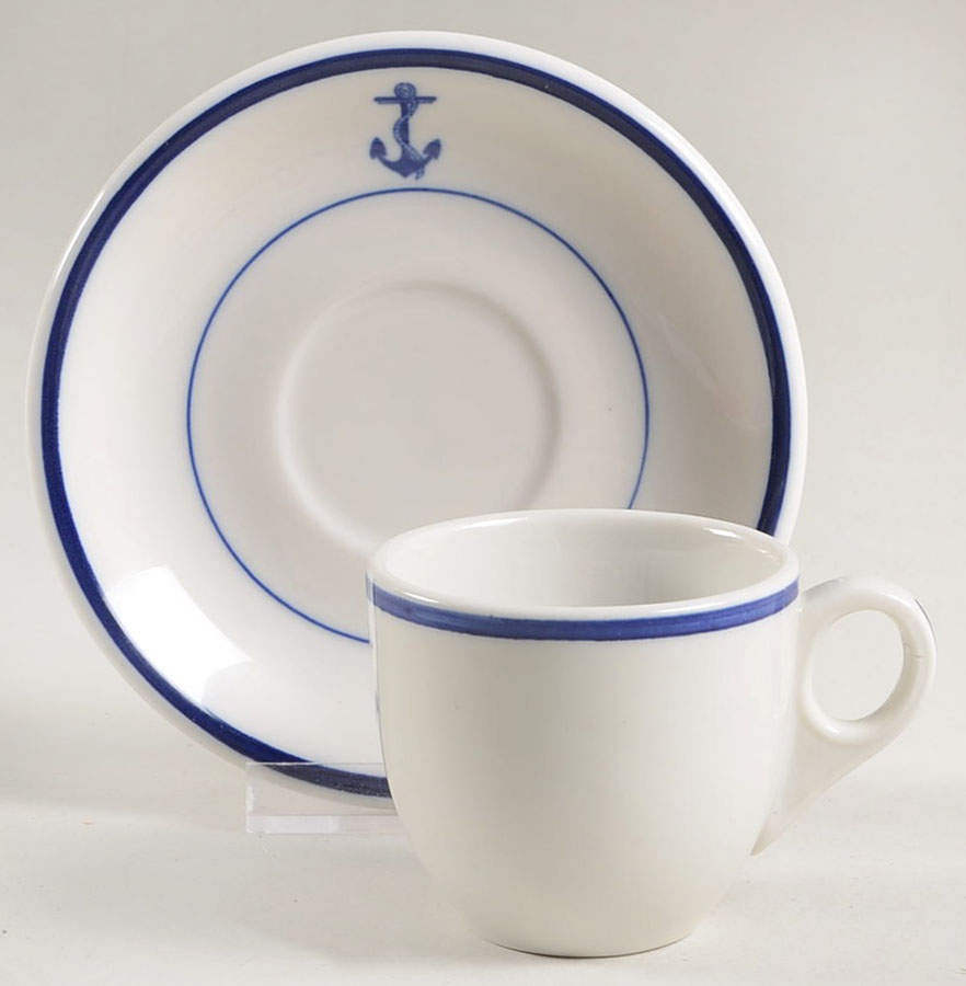 SY452 Flat Demitasse Cup & Saucer Set by Syracuse-1
