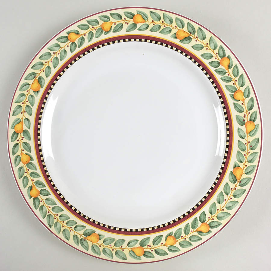 Twelve Days of Christmas (Cream Back) 12" Chop Plate (Round Platter) by Sakura-1