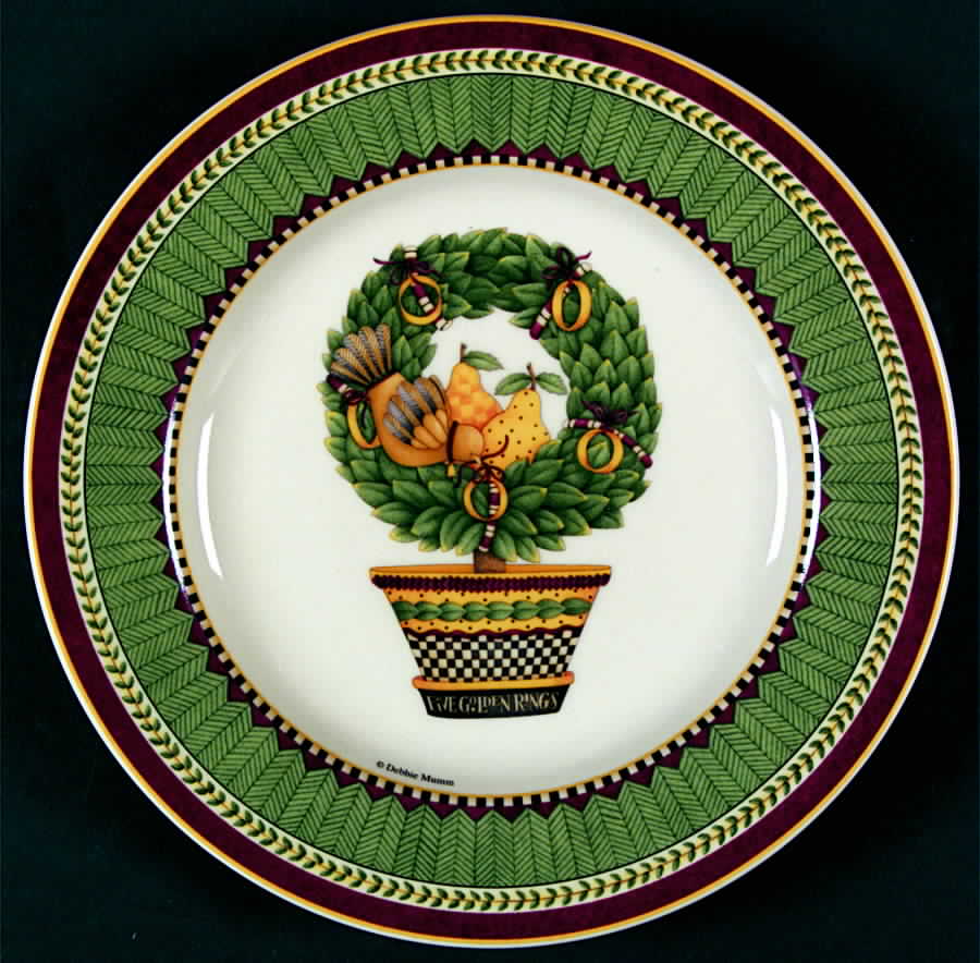 Twelve Days of Christmas (Cream Back) Salad Plate by Sakura-1