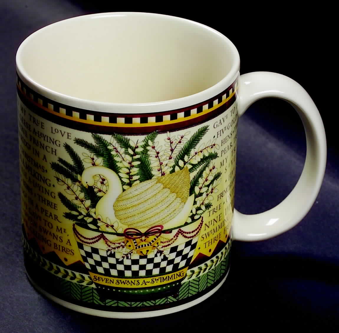 Twelve Days of Christmas (Cream Back) Mug by Sakura-1