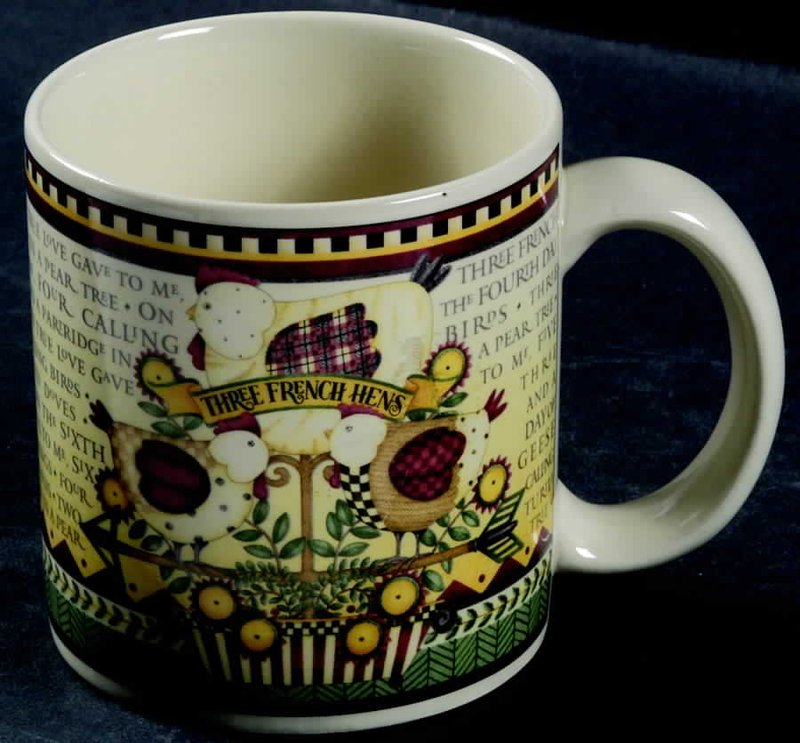 Twelve Days of Christmas (Cream Back) Mug by Sakura-1