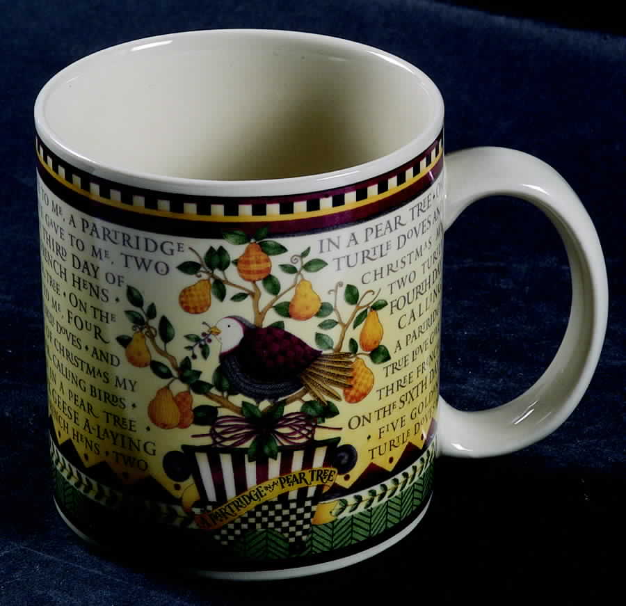 Twelve Days of Christmas (Cream Back) Mug by Sakura-1