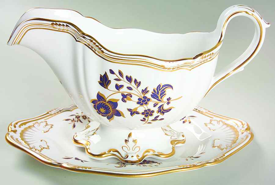 Pennington Gold Gravy Boat & Underplate by Spode-1