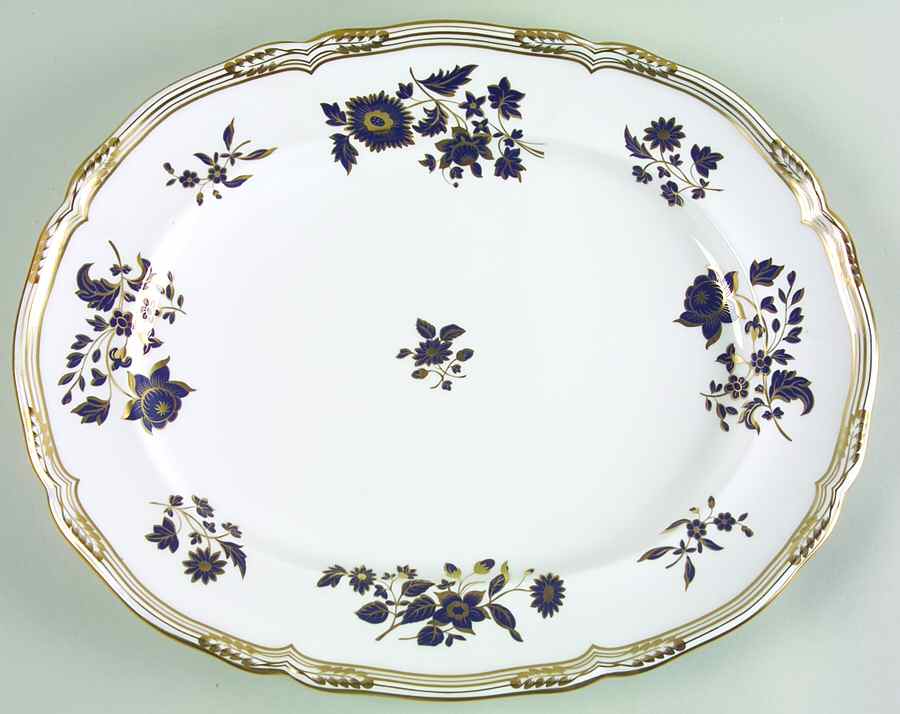 Pennington Gold 14" Oval Serving Platter by Spode-1