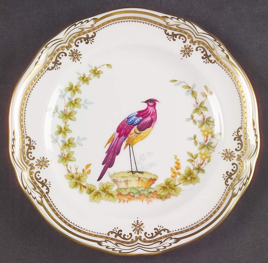 Chelsea Bird (Raised Gold Dots) Bread & Butter Plate by Spode-1