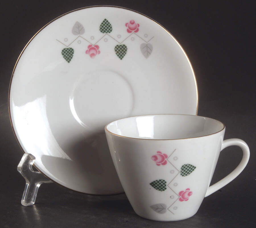 SLT202 Flat Cup & Saucer Set by Seltmann-1