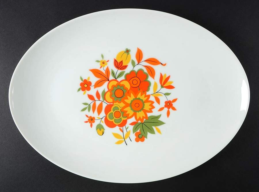 Ilikai 14" Oval Serving Platter by Seyei Toki Co-1