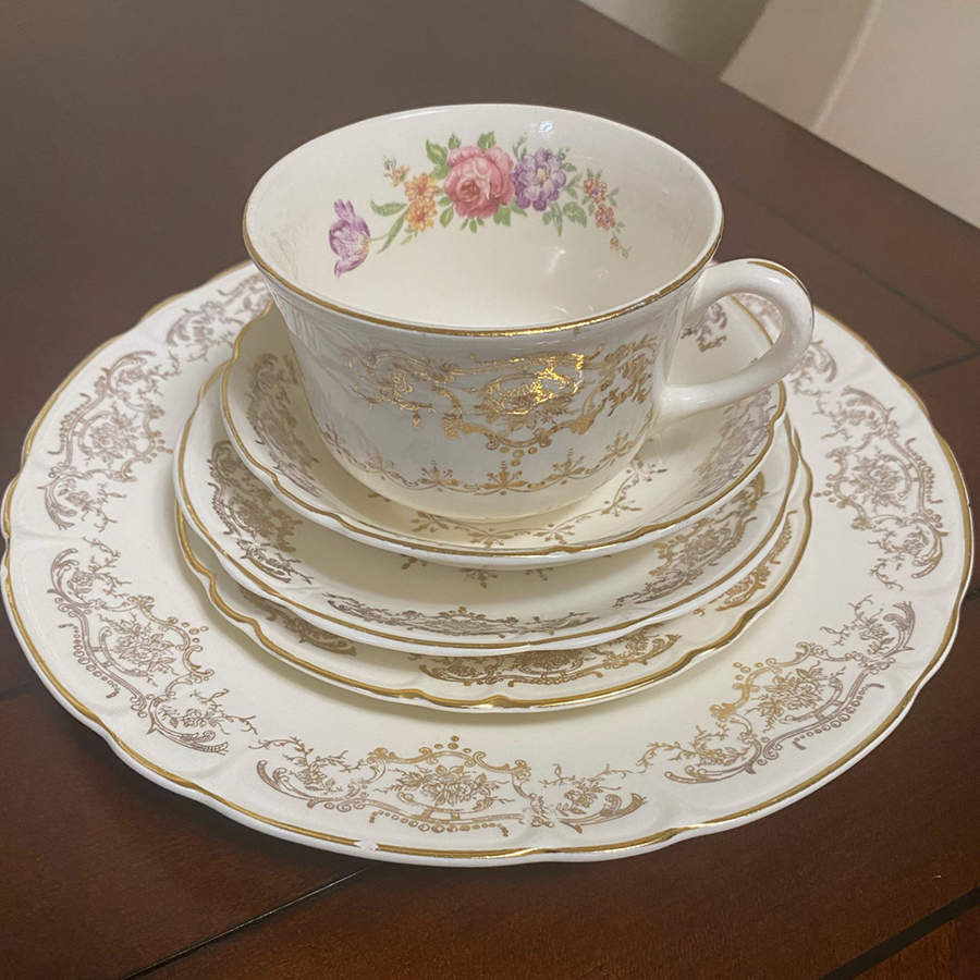 STT197 Flat Cup & Saucer Set by Stetson-1