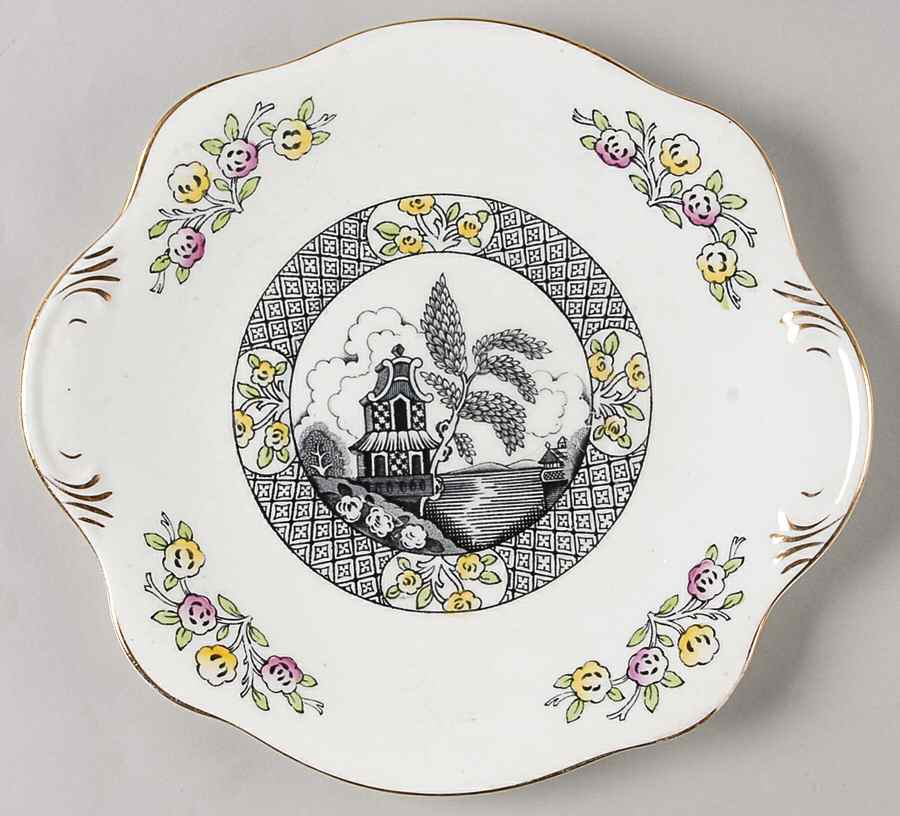 Pagoda Handled Cake Plate by Spencer Stevenson -1