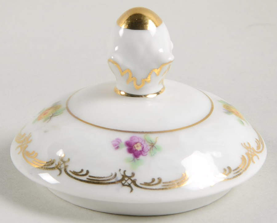 Bouquet Lid for Mini Sugar Bowl by Schumann - Bavaria-1