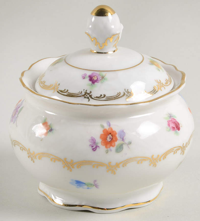 Bouquet Mini Sugar Bowl & Lid by Schumann - Bavaria-1