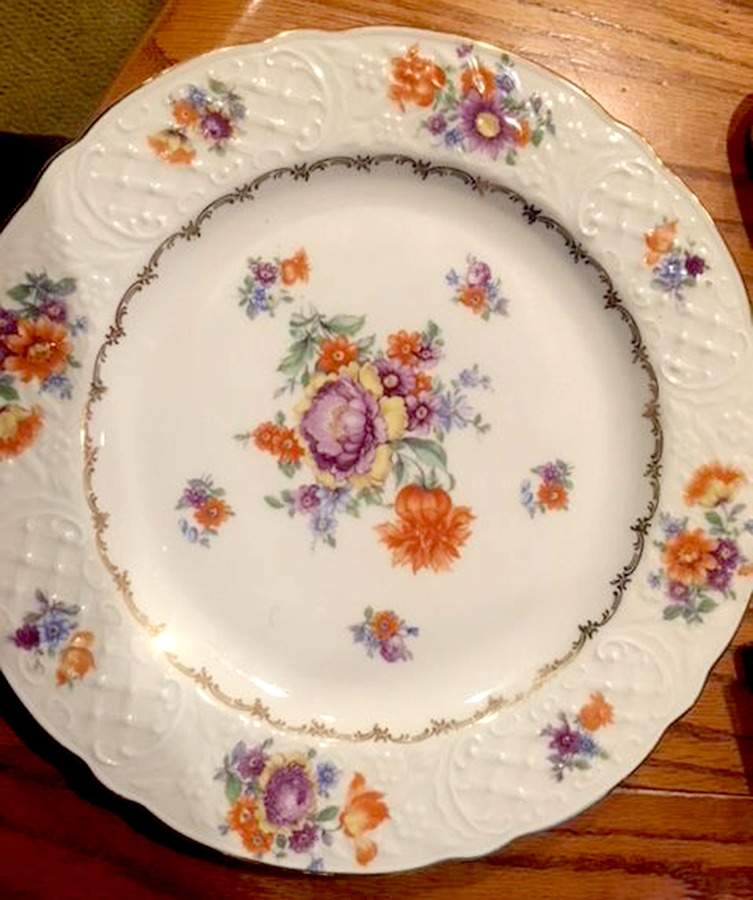 Bouquet Dessert/Pie Plate by Schumann - Bavaria-1