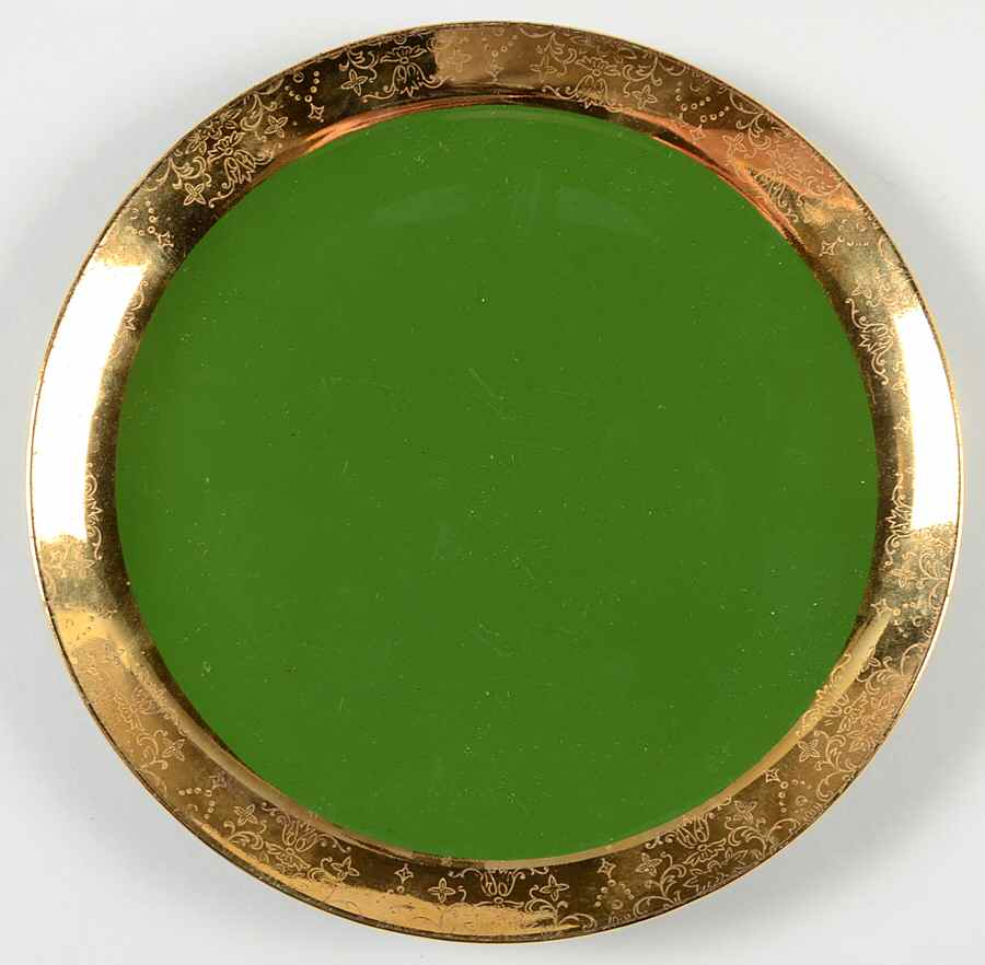 Green O Gold Luncheon Plate by Sabin-1