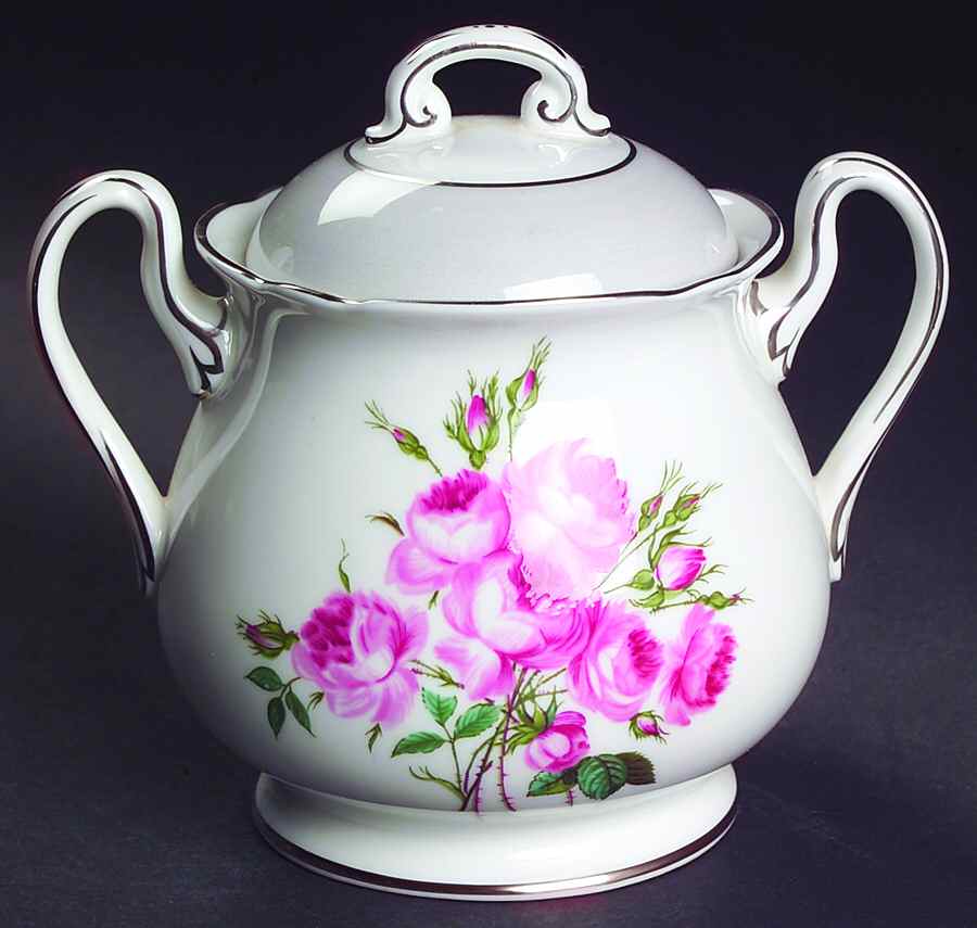 Bridesmaid Sugar Bowl & Lid by Shelley-1