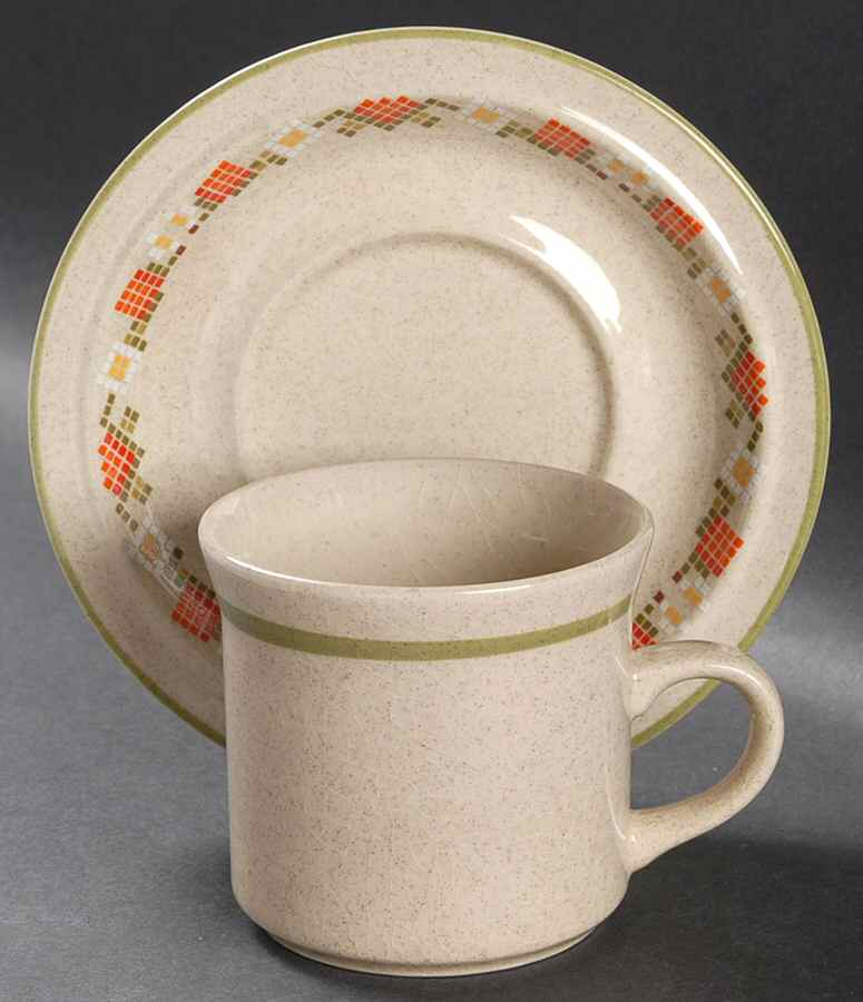 Strawberry Sampler Footed Cup & Saucer Set by Stonecrest (JI)-1