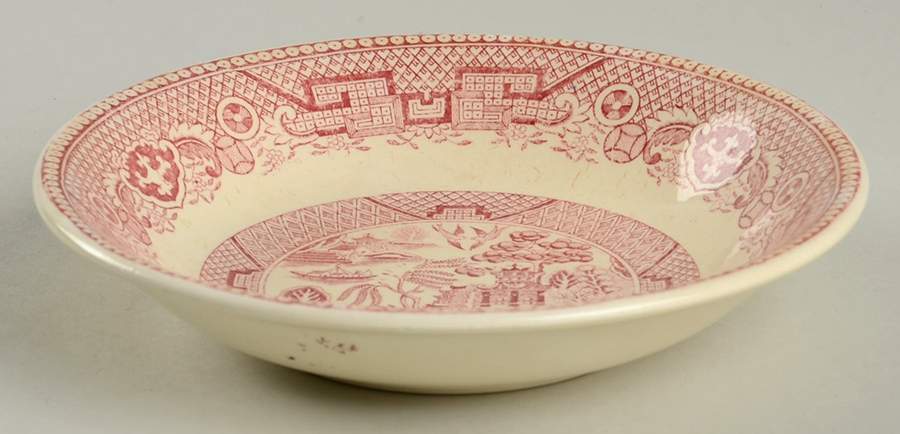 Willow Red Fruit/Dessert (Sauce) Bowl by Societe Ceramique-1