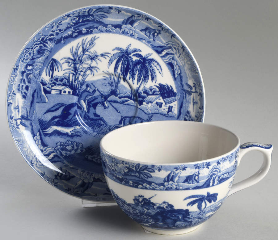 Engraver's Archive Collection Jumbo Cup & Saucer Set by Spode-1