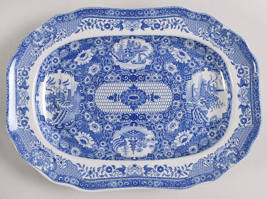 Engraver's Archive Collection 10" Oval Tray by Spode-1