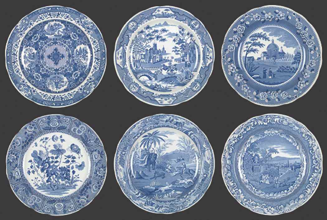 Engraver's Archive Collection (Set of 6 Motif 1-6) Dinner Plate by Spode-1