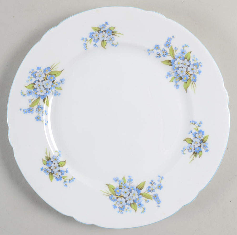 Forget Me Not Salad Plate by Shelley-1