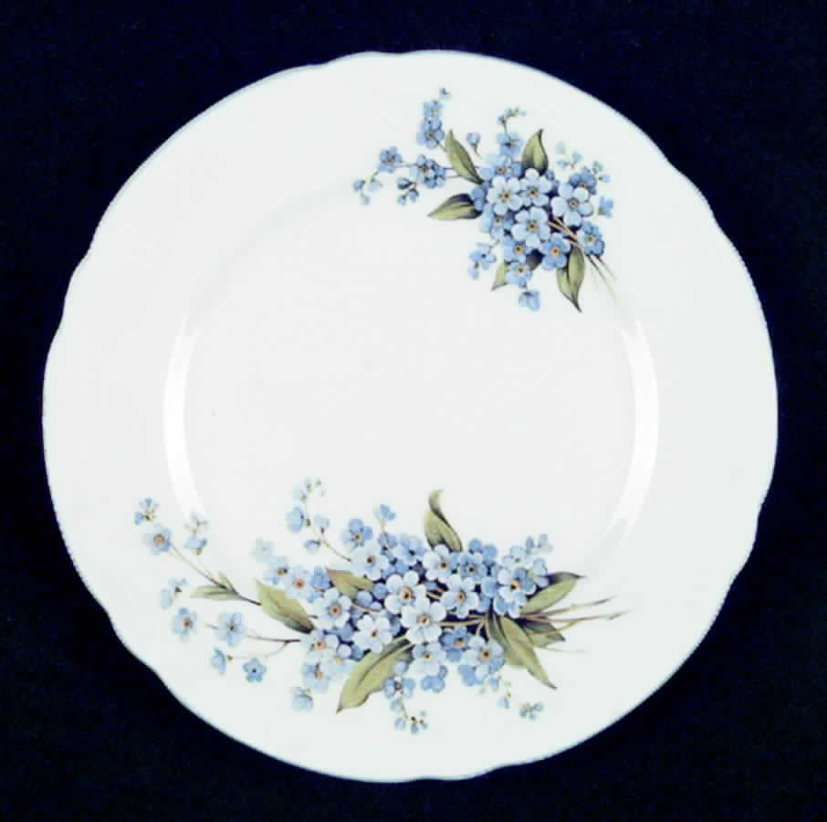 Forget Me Not Bread & Butter Plate by Shelley-1