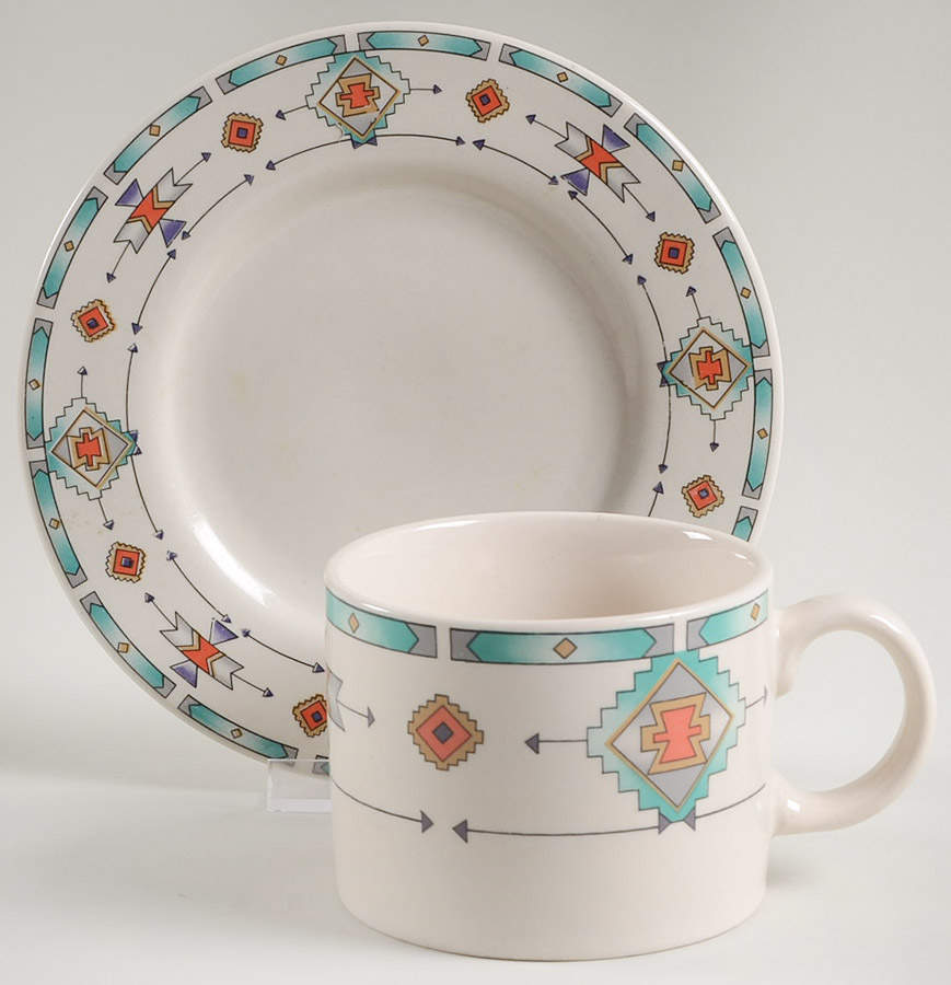 Cortez Flat Cup & Saucer Set by Sakura-1