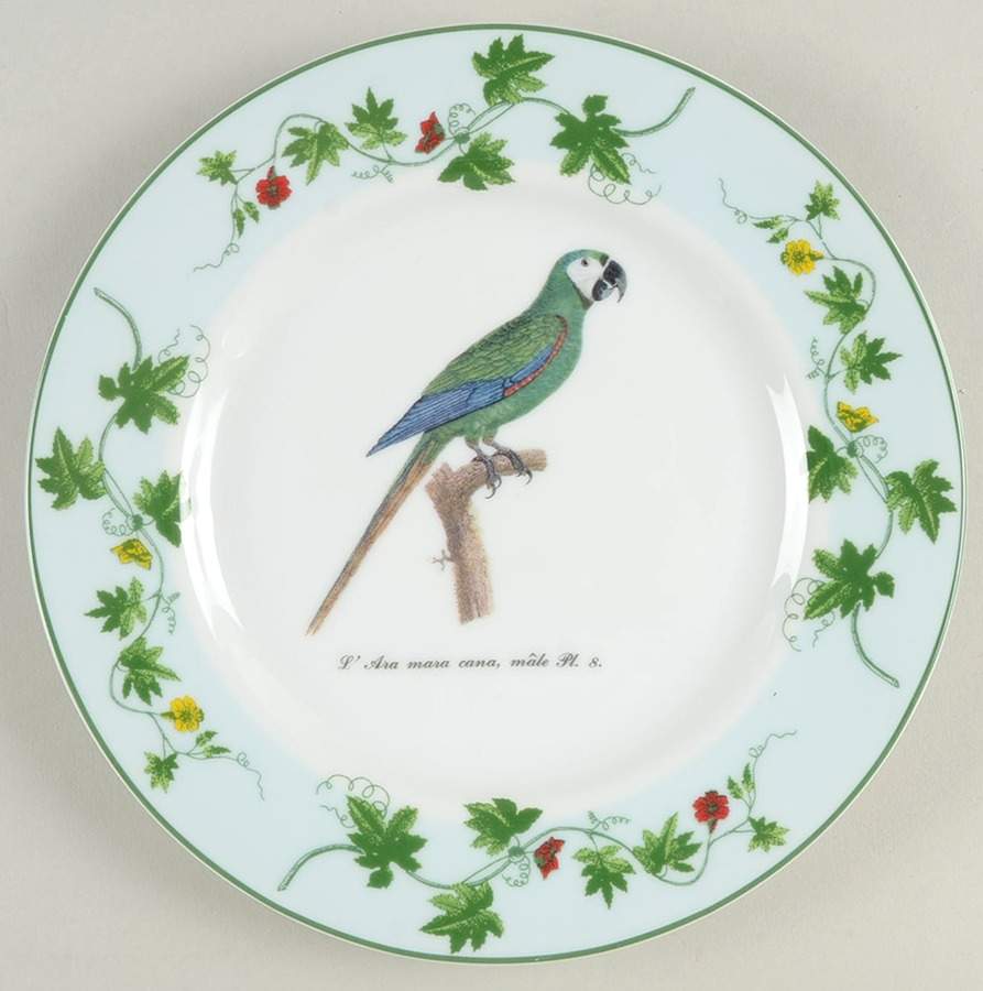 Monticello Parrots Salad Plate by Sadek-1