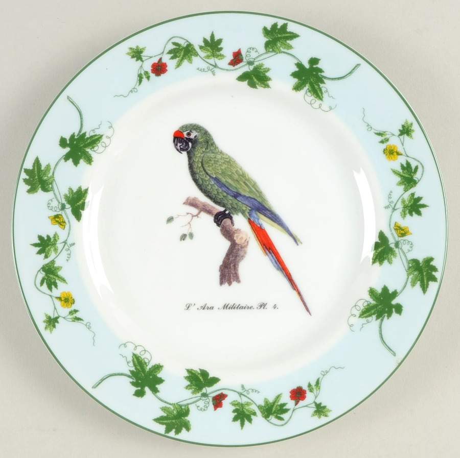 Monticello Parrots Salad Plate by Sadek-1
