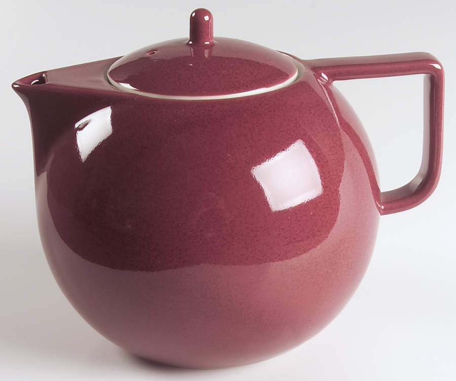 Colorstone Cinnabar (Textured) Teapot & Lid by Sasaki-1