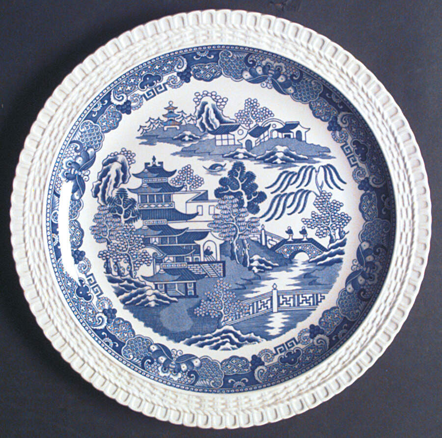 Willow Series (Blue Room) Dinner Plate by Spode-1
