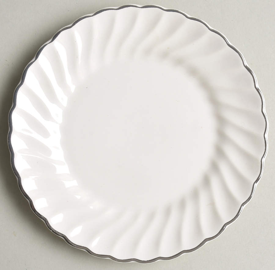 Platinum Swirl Bread & Butter Plate by SCIO-1
