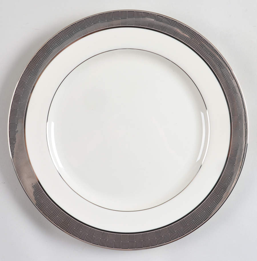 Metropolitan Platinum 12" Chop Plate (Round Platter) by Sango-1