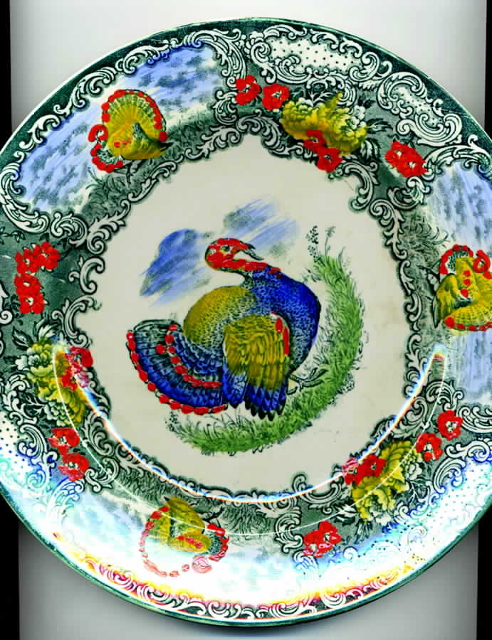 4343 Green Dinner Plate by Staffordshire-1
