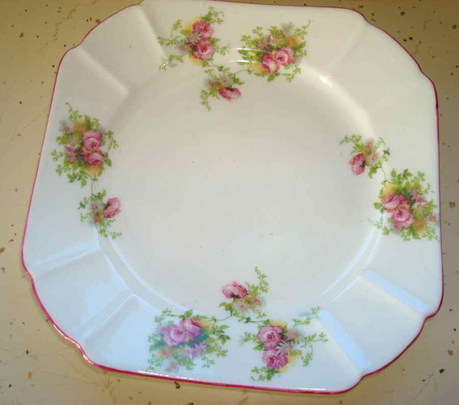 Dainty Rose (Queen Anne) Salad Plate by Shelley-1