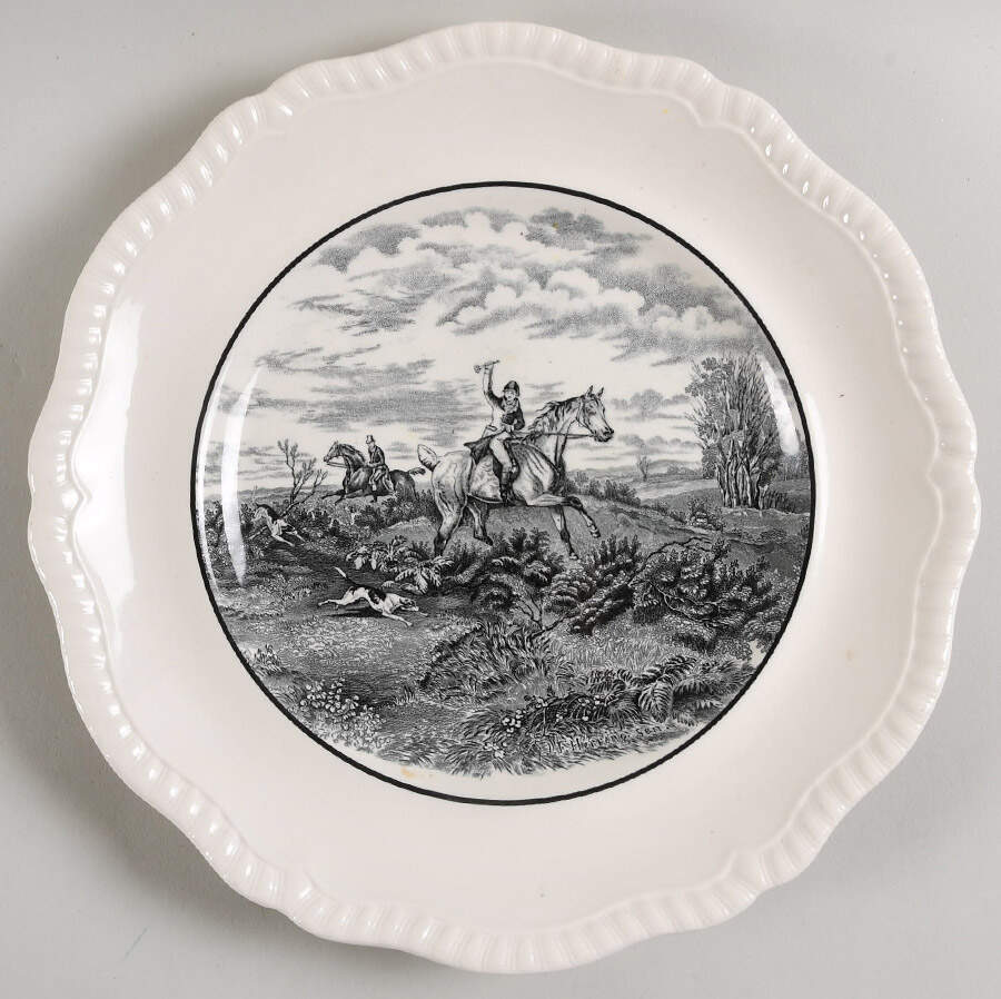 Herring Hunt Dinner Plate by Spode-1