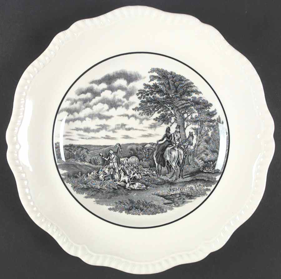 Herring Hunt Dinner Plate by Spode-1