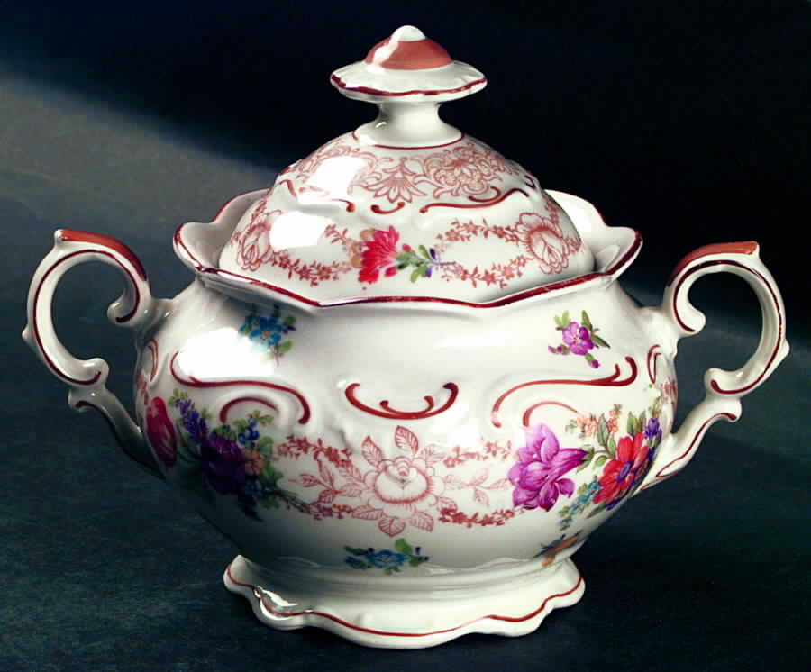 SCH158BRT Sugar Bowl & Lid by Schumann - Bavaria-1