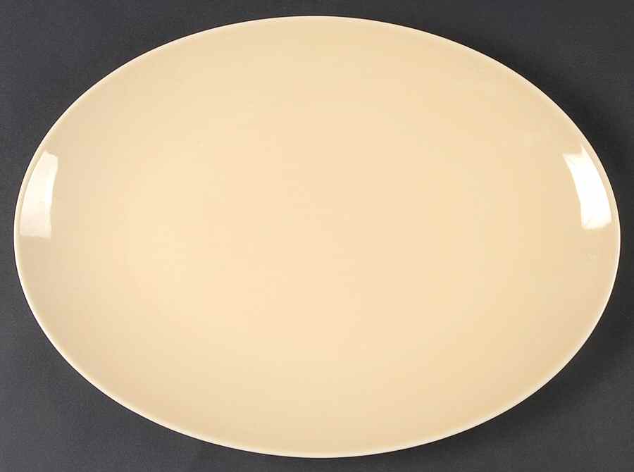Luna Manila (Yellow) 14" Oval Serving Platter by Swid Powell-1