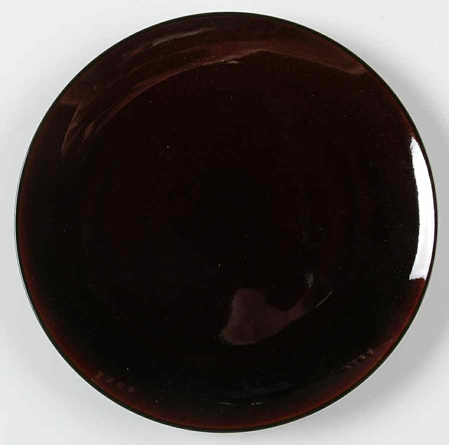 Luna Mahogany (Brown) Salad Plate by Swid Powell-1