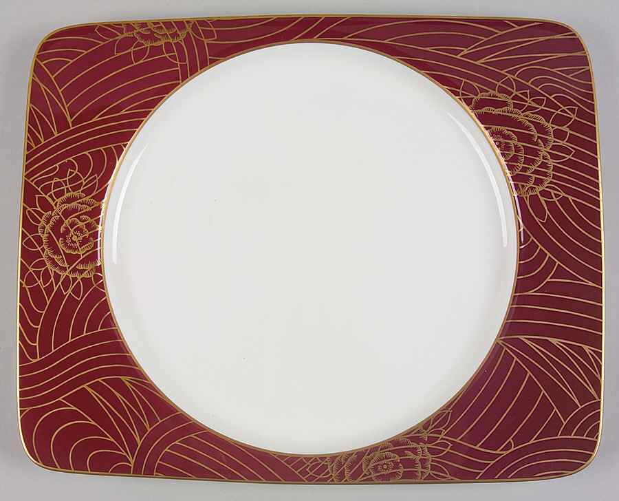Cloisonne Rose Ruby Dinner Plate by Savoir Vivre-1
