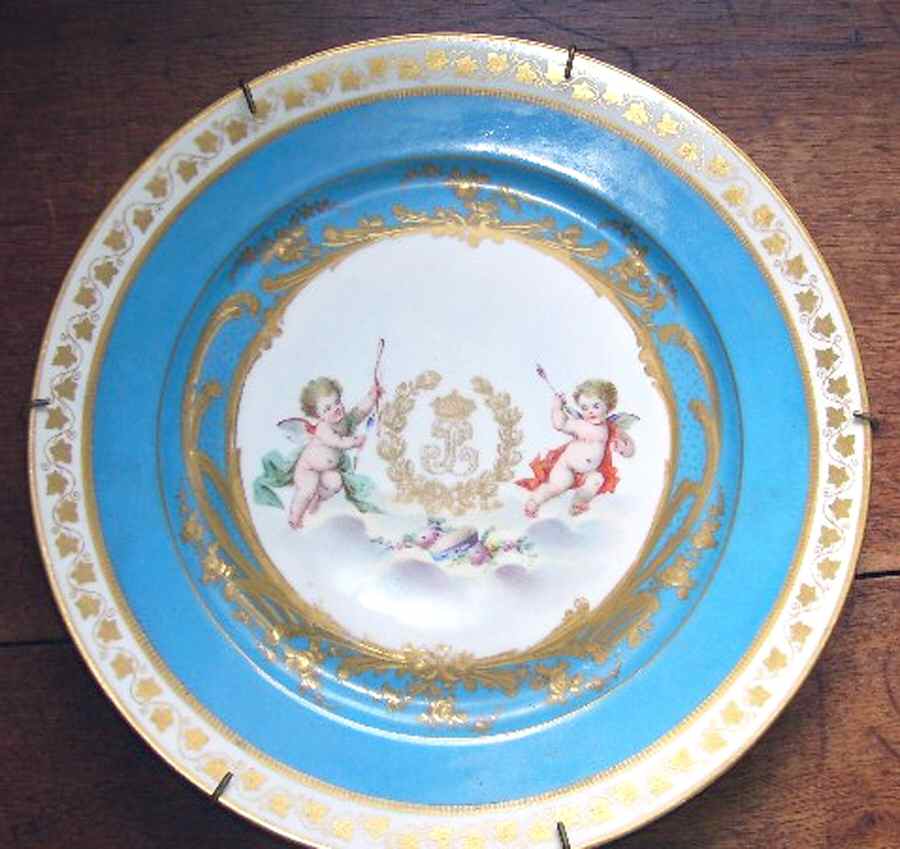 SPF7 Dinner Plate by Sevres Porcelain (France)-1