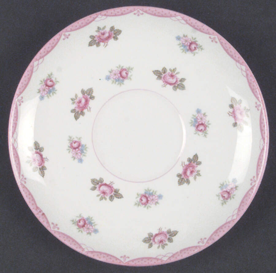 Rosebud Saucer by Shelley-1